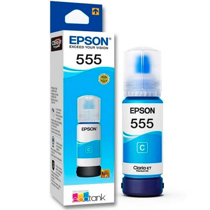 T555220 T5552 Tinta Epson Original Botella Cyan