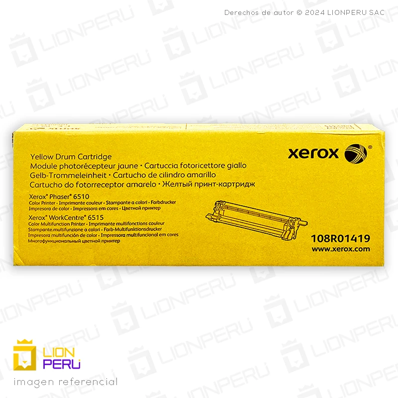 Drum Xerox 108R01419 Tambor Yellow Cartridge Original