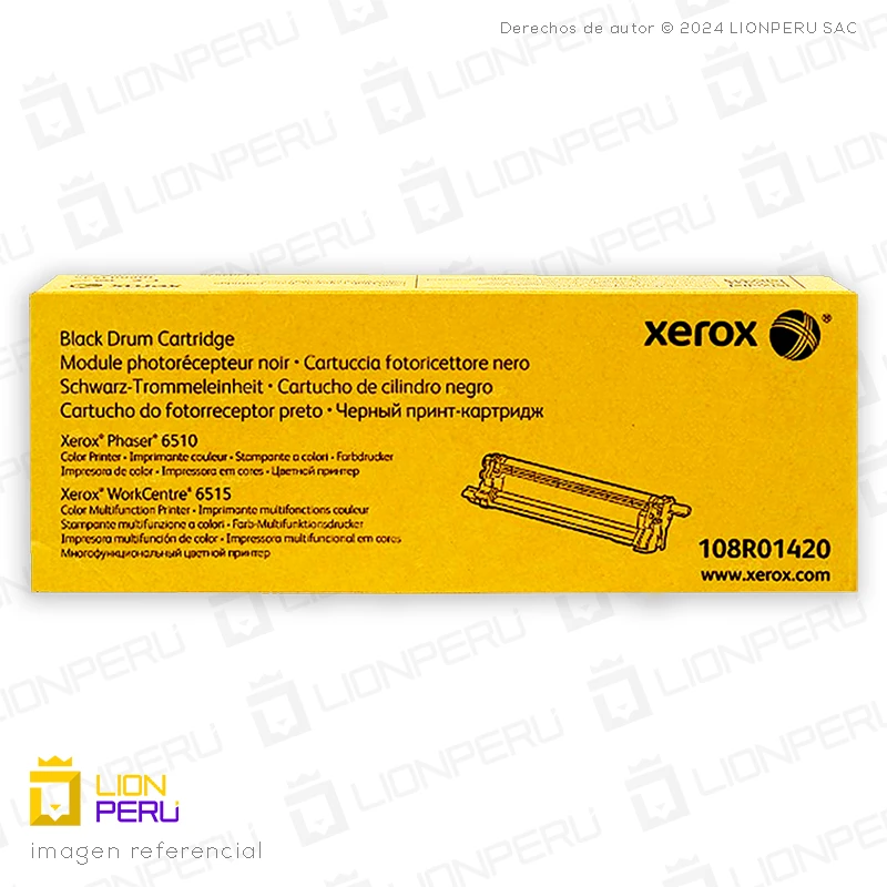 Drum Xerox 108R01420 Tambor Black Cartridge Original