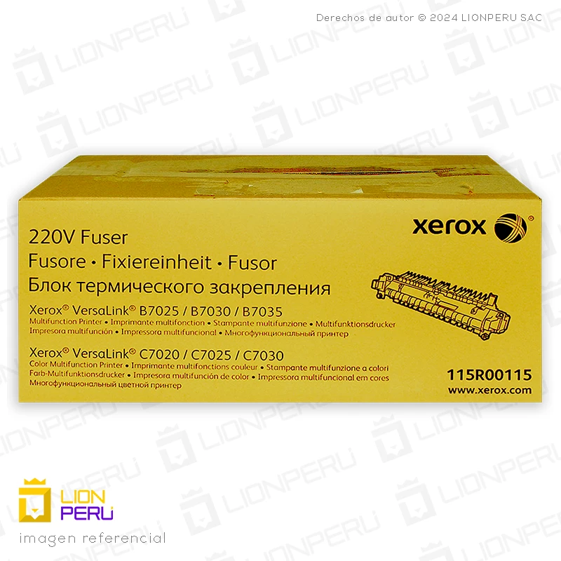 Fusor Xerox 115R00115 Negro VersaLink Original | 220V