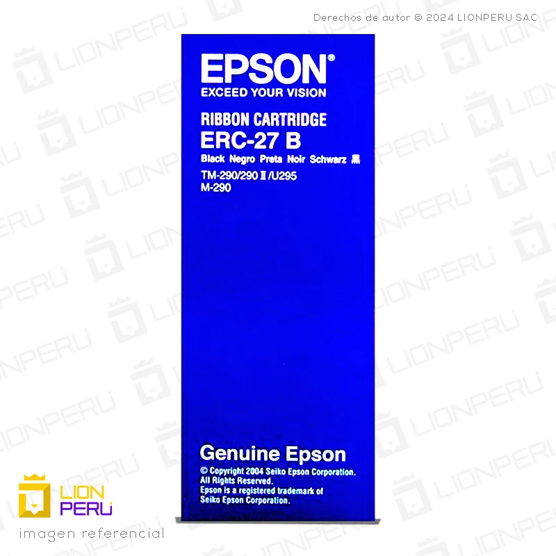 Cinta Epson ERC-27B Ribbon Cartridge Negro Original