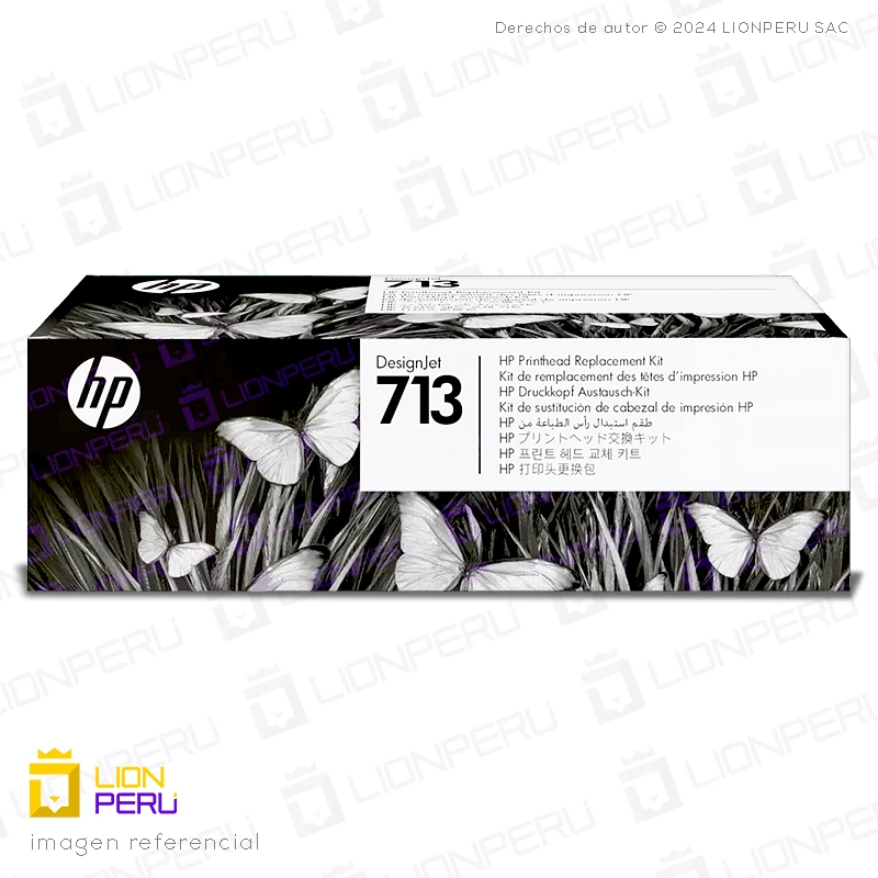 Cabezal HP 3ED58A, 713A Black, Cyan, Magenta, Yellow