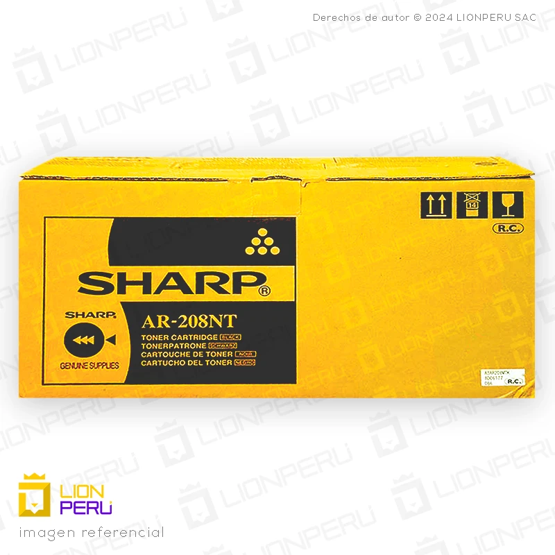 Toner Sharp AR-208MT, AR208MT Original Cartucho Black