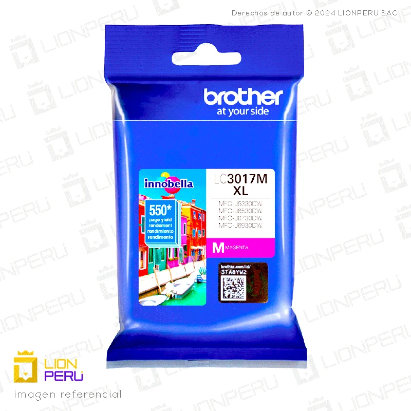 Tinta Brother LC3017M Cartucho Original Magenta