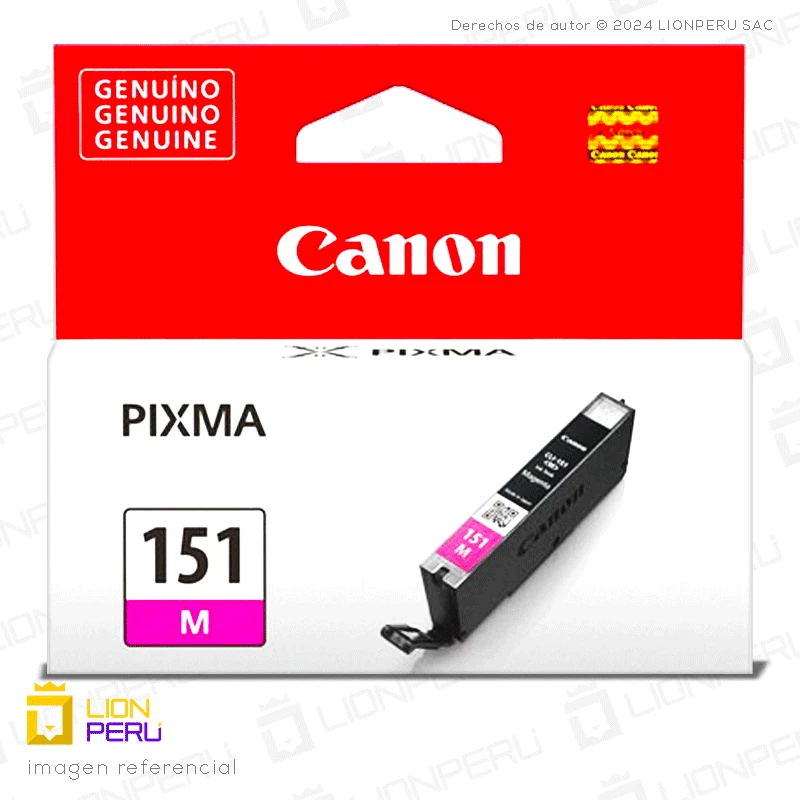 Tinta Canon CLI-151 Cartucho Original Magenta