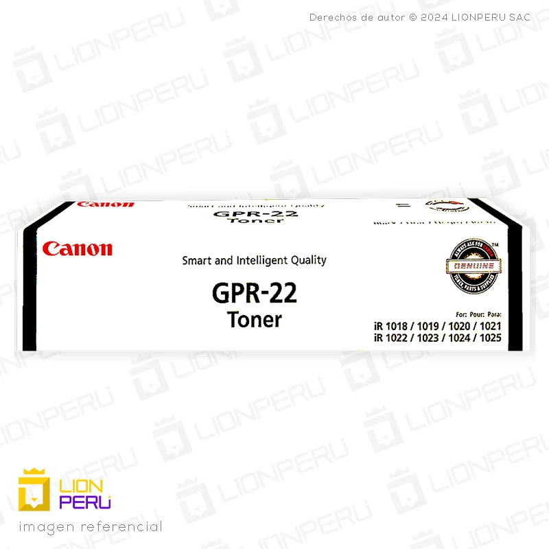 Toner Canon GPR 22, GPR-22 Cartucho Original Black