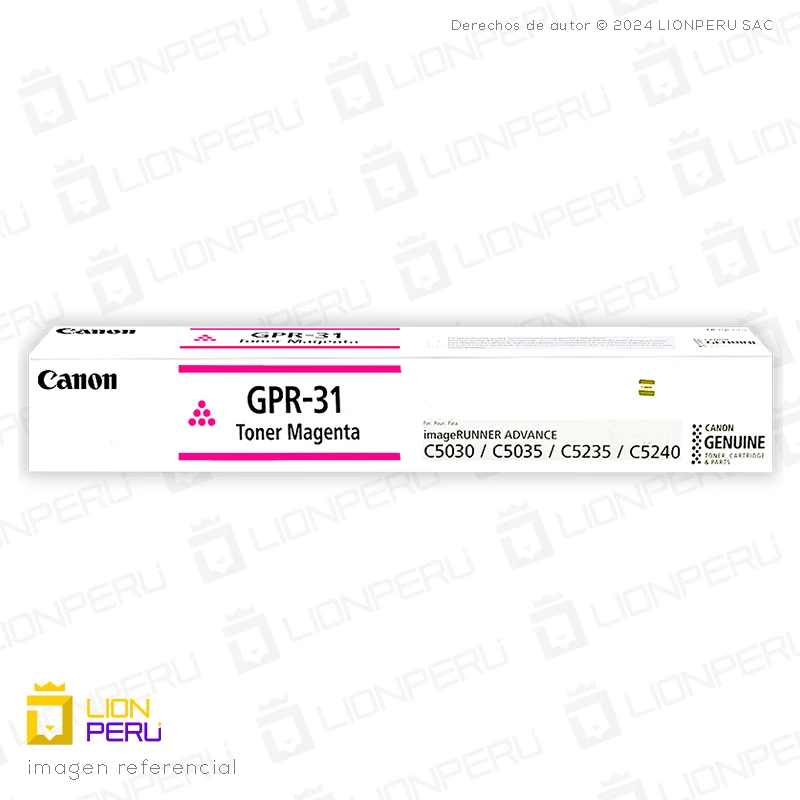 Toner Canon GPR 31, GPR-31 Cartucho Original Magenta