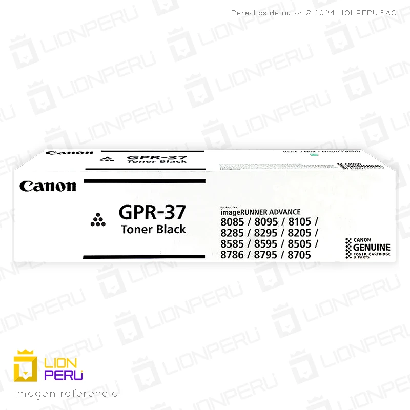 Toner Canon GPR 37, GPR-37 Cartucho Original Black