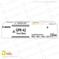 Toner Canon GPR 42, GPR-42 Cartucho Original Black