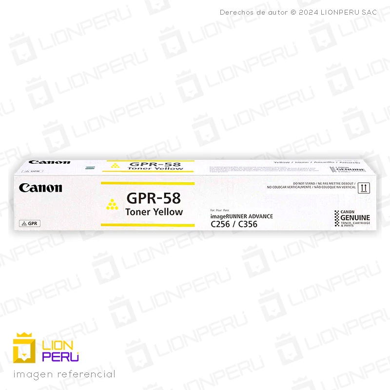 Toner Canon GPR 58, GPR-58 Cartucho Original Yellow