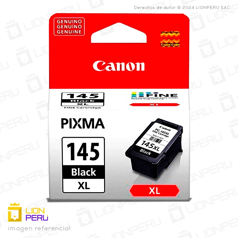 Tinta Canon PG-145XL Cartucho Original Negro