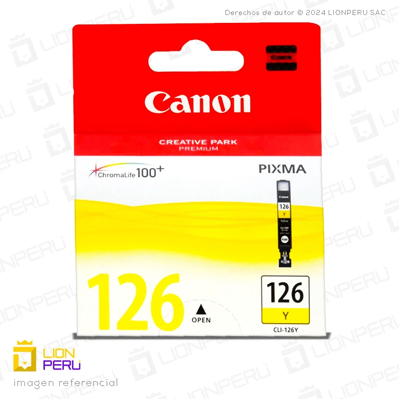 Tinta Canon CLI-126 Cartucho Original Amarillo