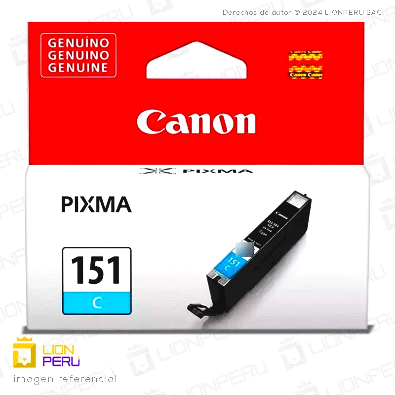 Tinta Canon CLI-151 Cartucho Original Cyan