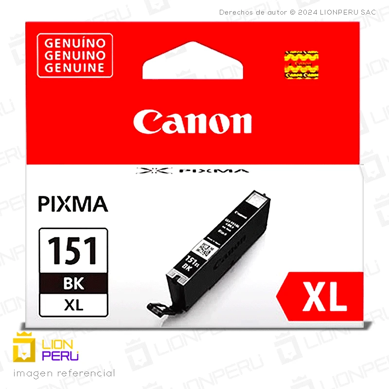 Tinta Canon CLI-151XL Cartucho Original Negro