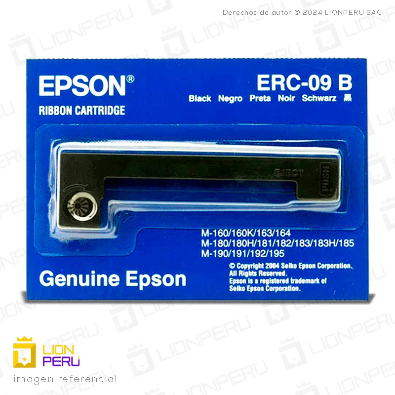 Cinta Epson ERC-09B Ribbon Cartridge Negro Original