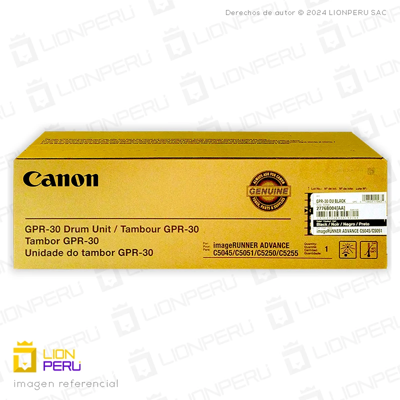 Drum Canon GPR-30 Tambor GPR30 Unit Negro Original