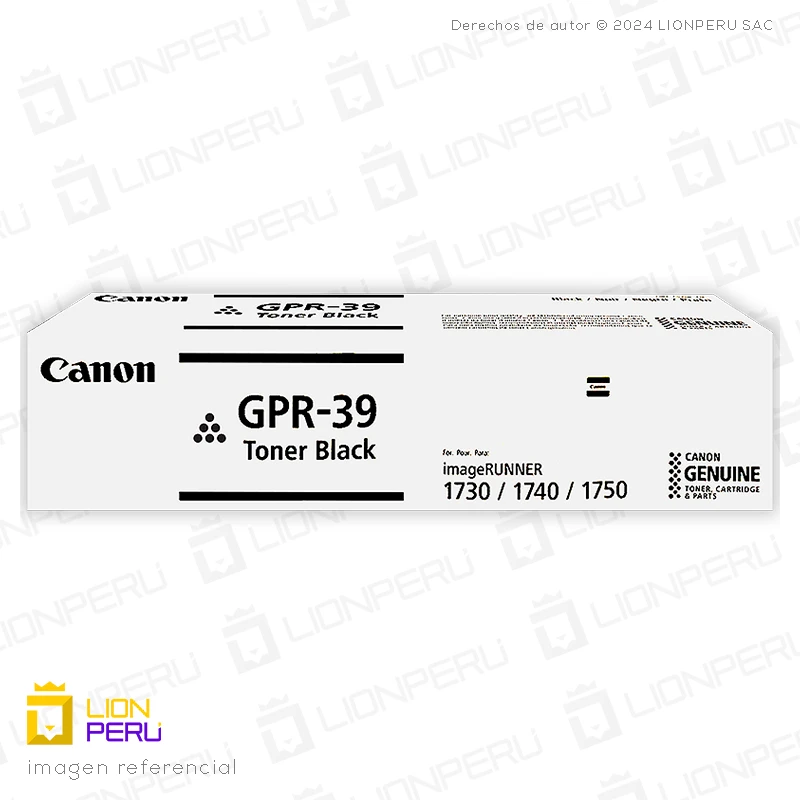 Toner Canon GPR 39, GPR-39 Cartucho Original Black