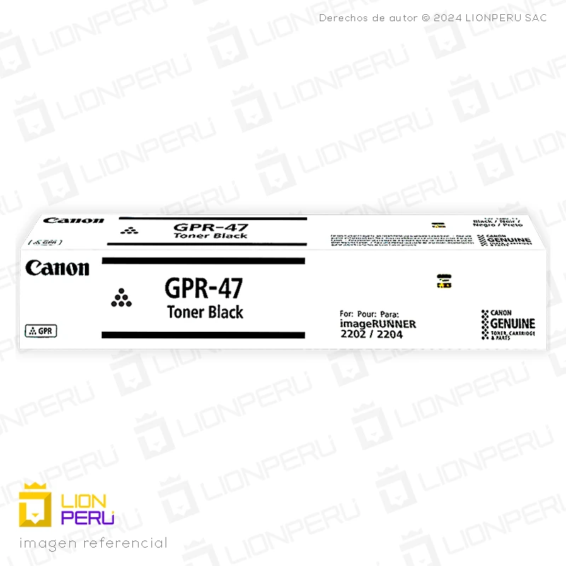 Toner Canon GPR 47, GPR-47 Cartucho Original Black