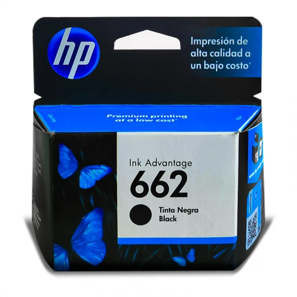 Tinta HP 662 Black CZ103AL InkAdvantage Cartucho