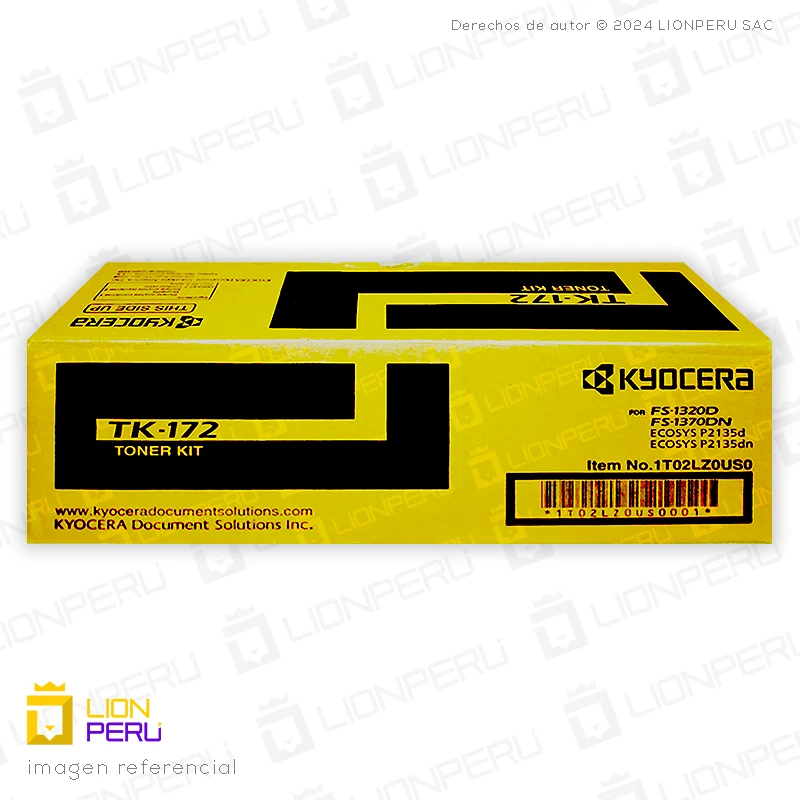 Toner Kyocera TK 172 Cartucho TK-172 Original Black