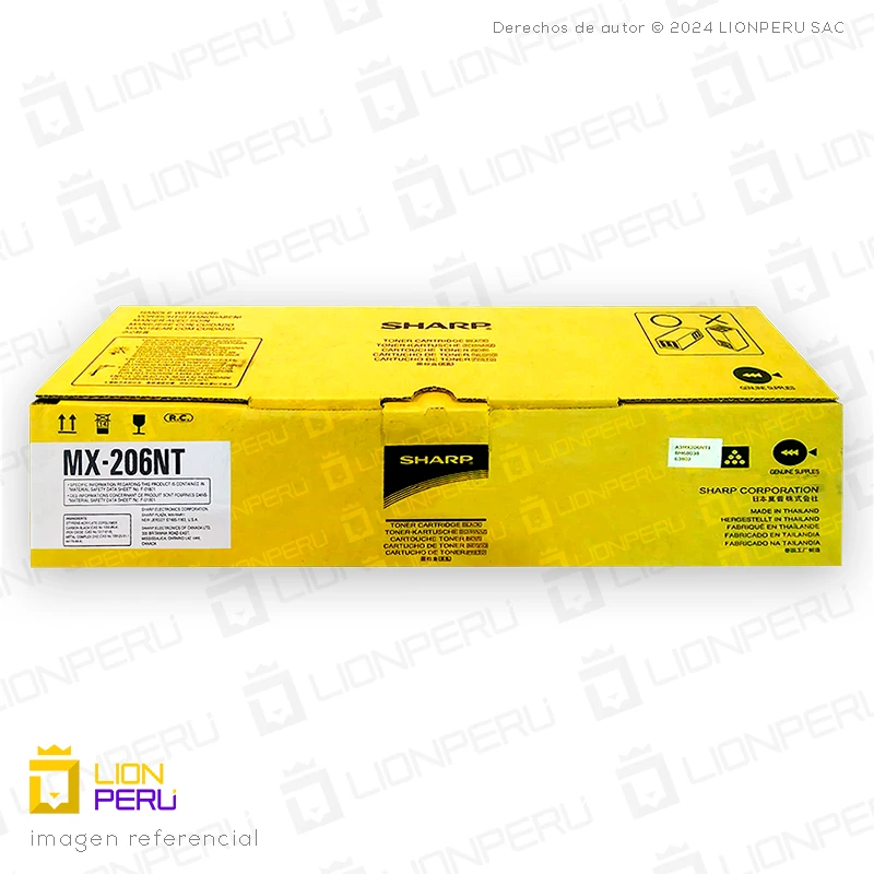 Toner Sharp MX-206NT, MX206NT Original Cartucho Black