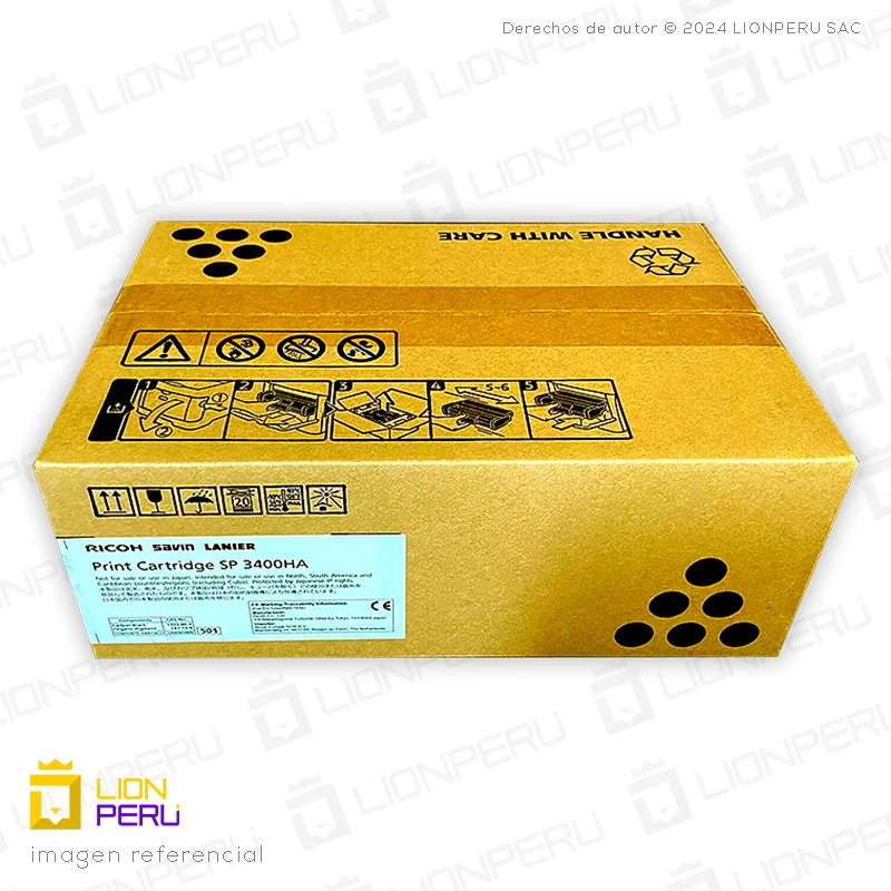 Toner Ricoh SP 3400HA, 406465 Original Cartucho Black