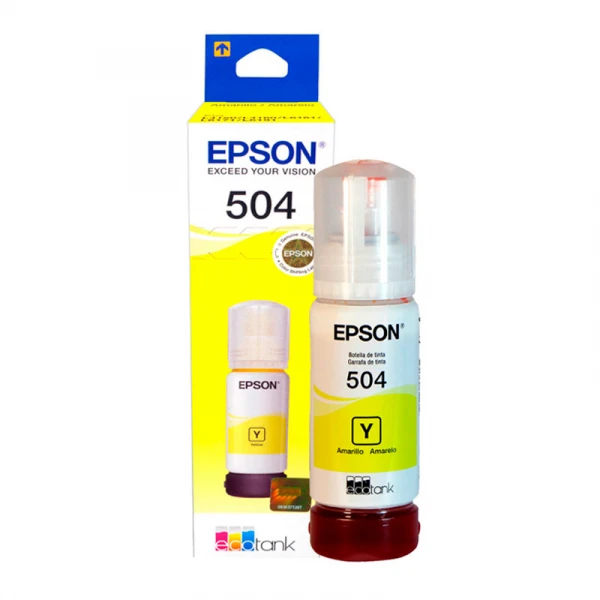 Tinta Epson 504 Yellow T504420-AL Botella Original