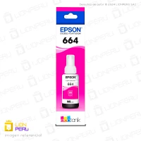 Tinta Epson T664320, T6643 Botella Original Magenta