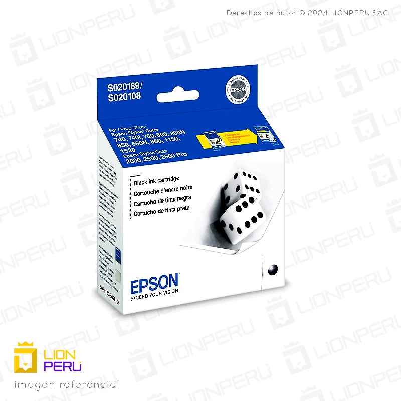 Tinta Epson S189108, S189 Negro Original