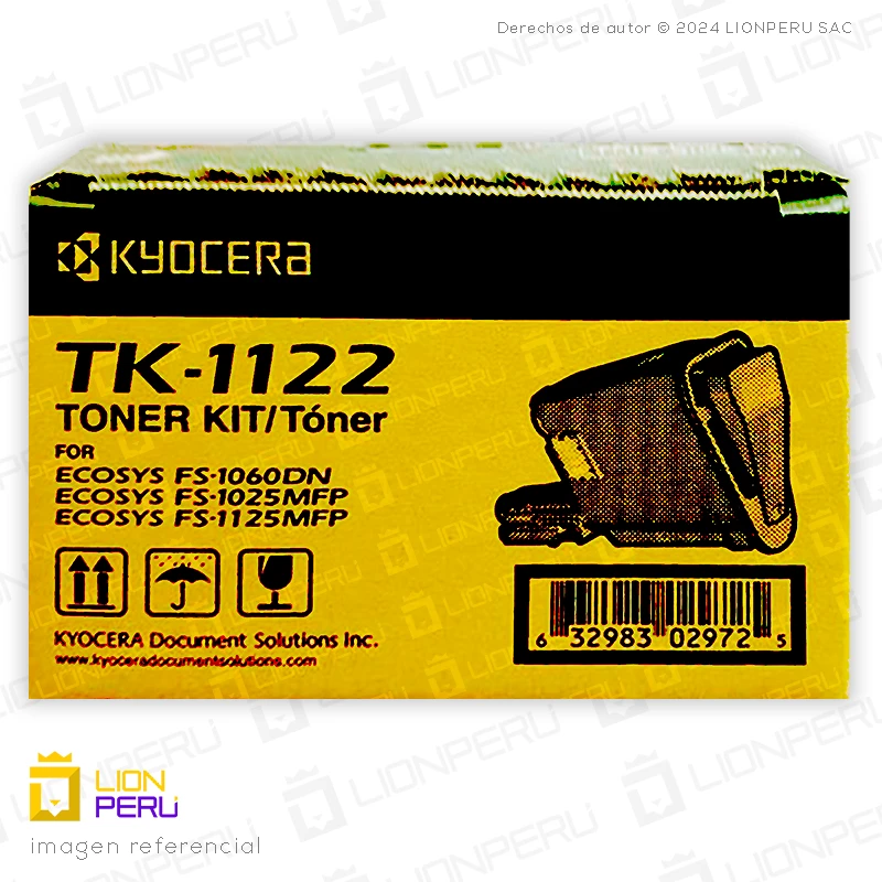 Toner Kyocera TK-1122 Cartucho TK 1122 Original Black