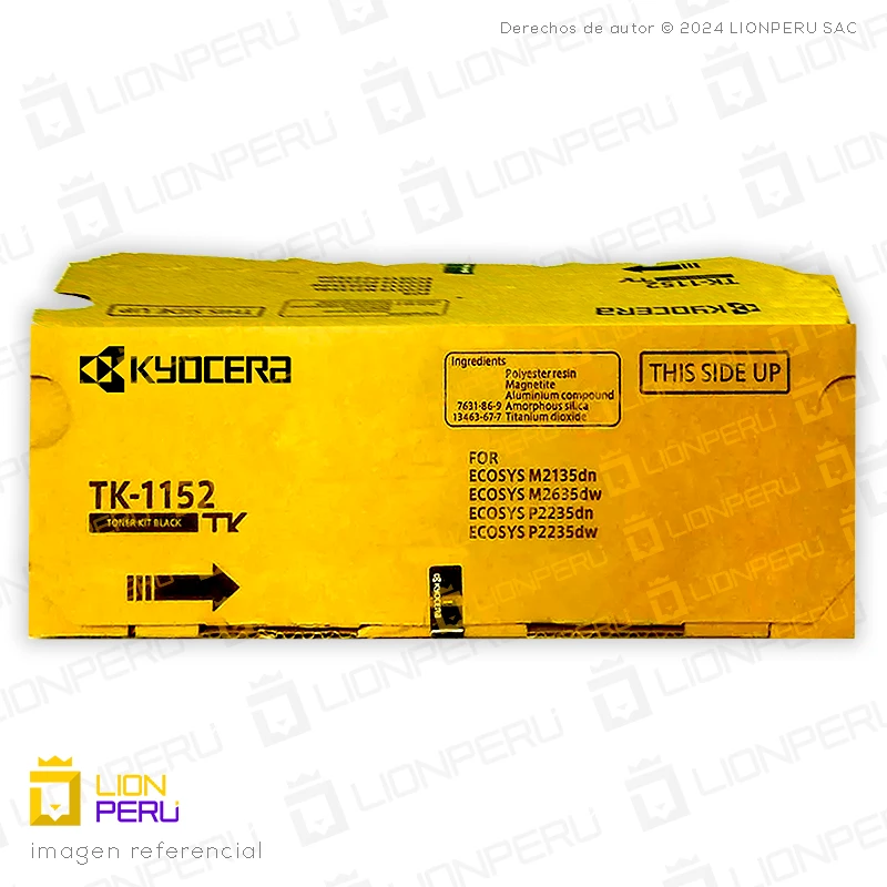 Toner Kyocera TK-1152 Cartucho TK 1152 Original Black