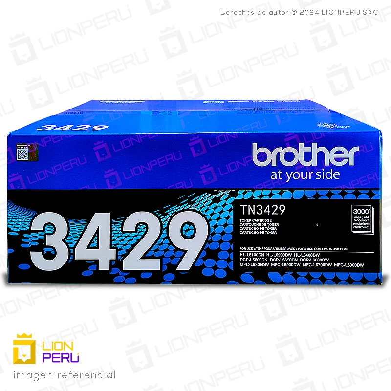 Toner Brother TN-3429 Cartucho TN3429 Original Black