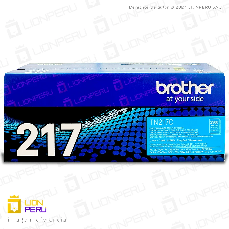 Toner Brother TN217C Cyan Cartucho TN-217C Original