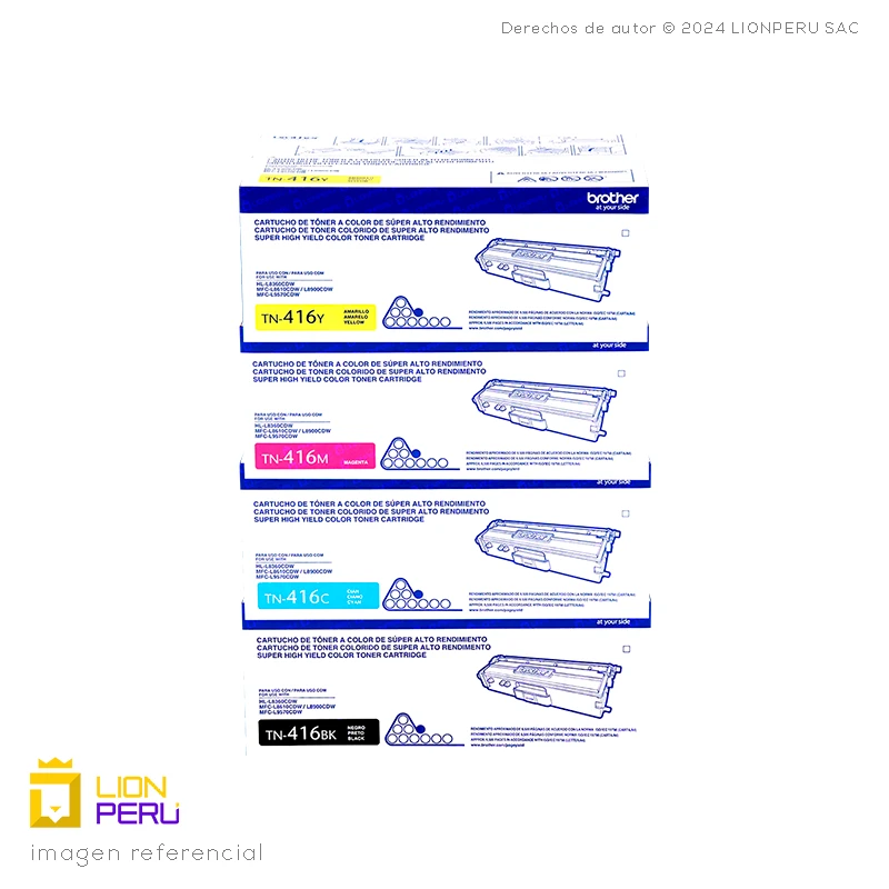 Toner Brother TN416 Cartucho TN-416 Pack Kit Completo