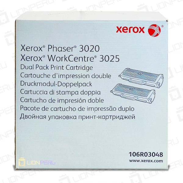 Toner Xerox 106R03048 Dual Pack Black Cartucho Original