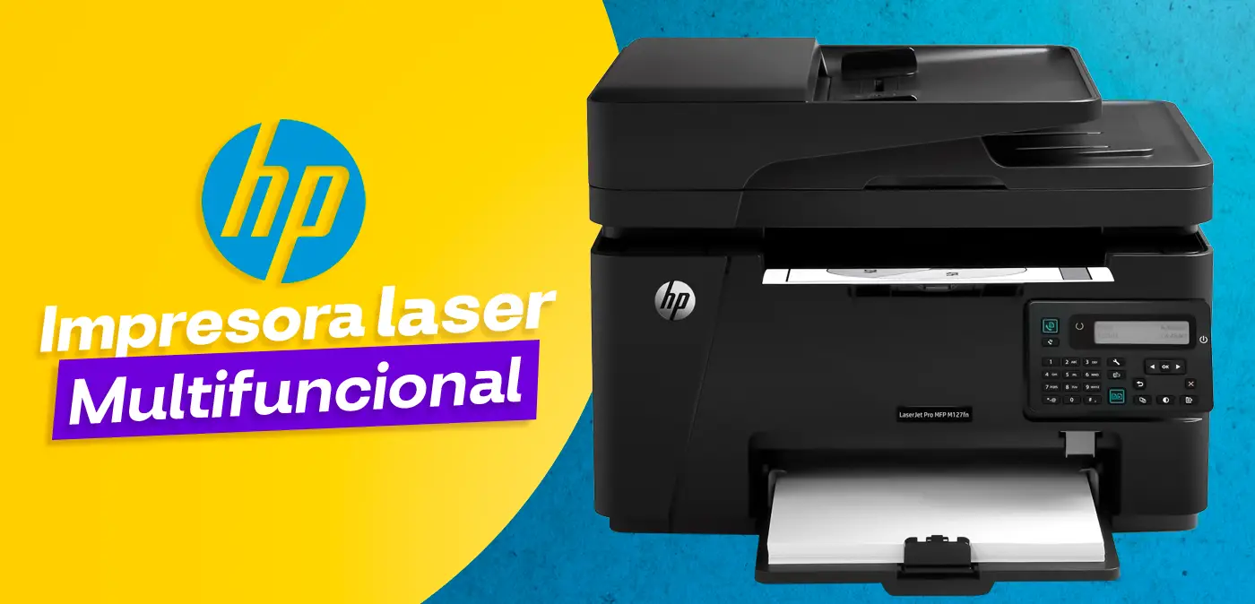 Impresora HP Láser 3 en 1 Imprime Copia Escanea