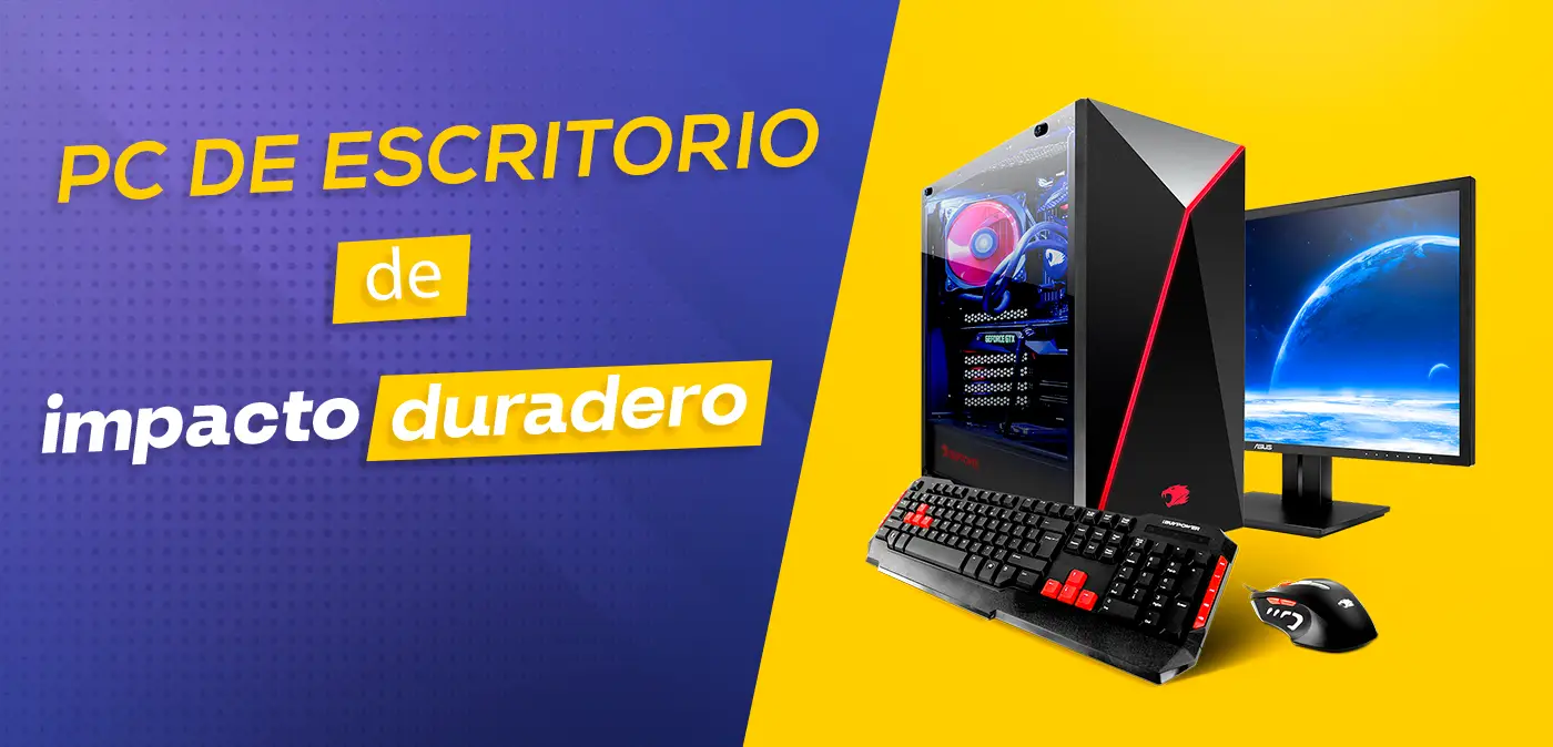 PC de escritorio con impacto duradero y alto rendimiento