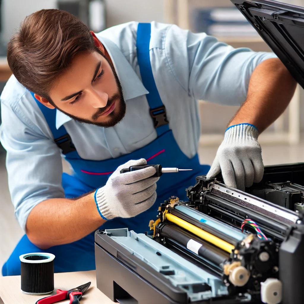 lentes laser sucios que hace que tu impresora imprima con rayas