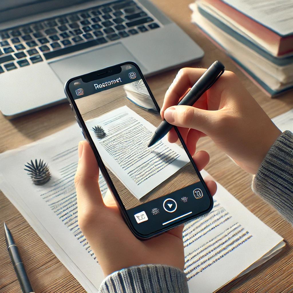 como escanear desde 'nota' en el celular