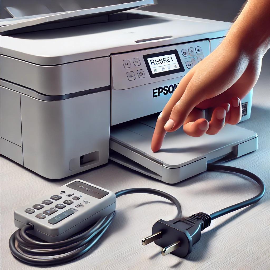 como reiniciar una impresora manualmente