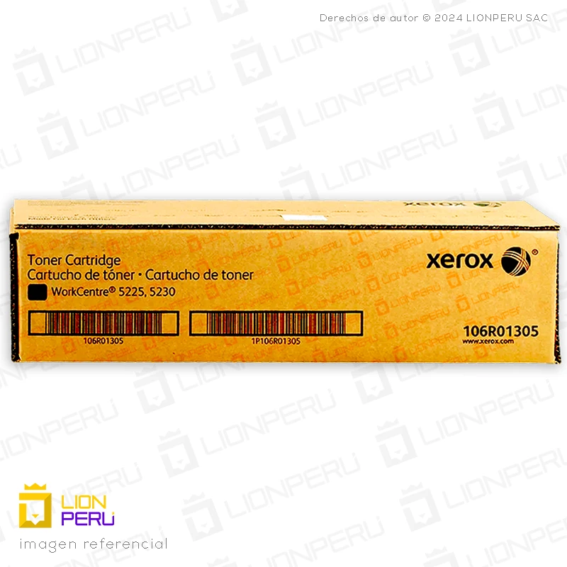 Toner Xerox 106R01305 Cartucho Capacidad Estandar Black
