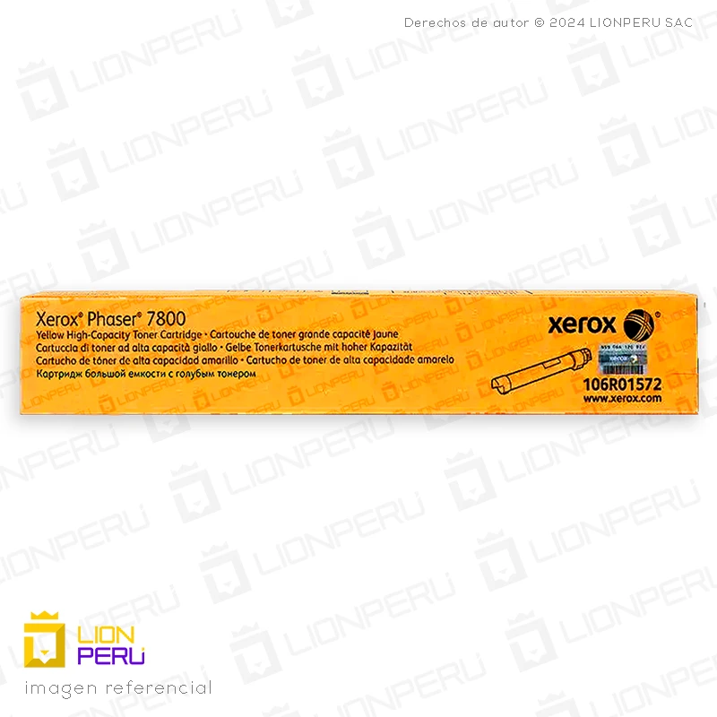 Toner Xerox 106R01572 Cartucho Alta Capacidad Yellow