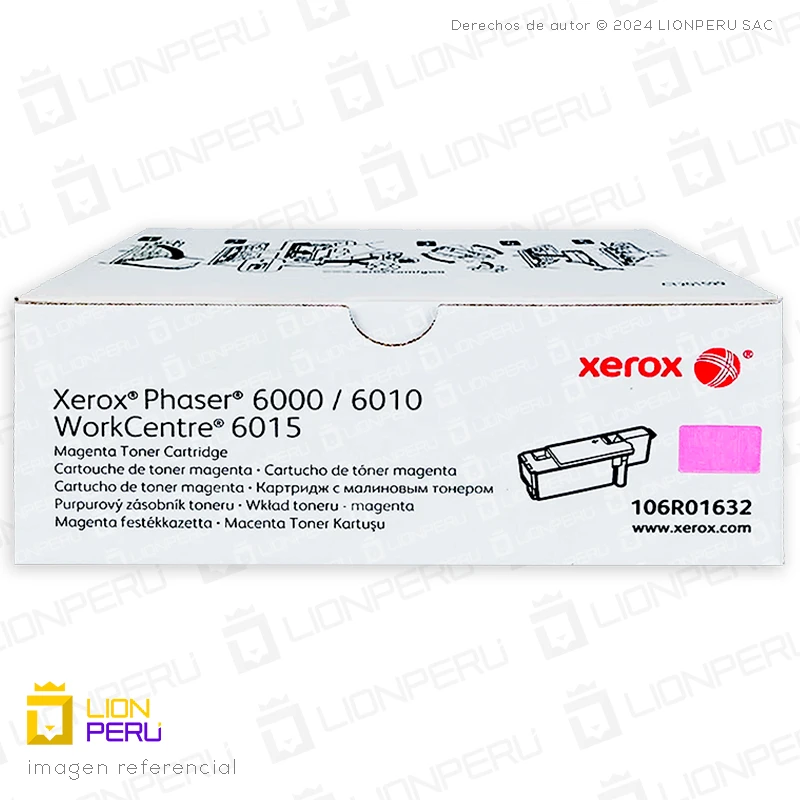 Toner Xerox 106R01632 Cartucho Alta Capacidad Magenta