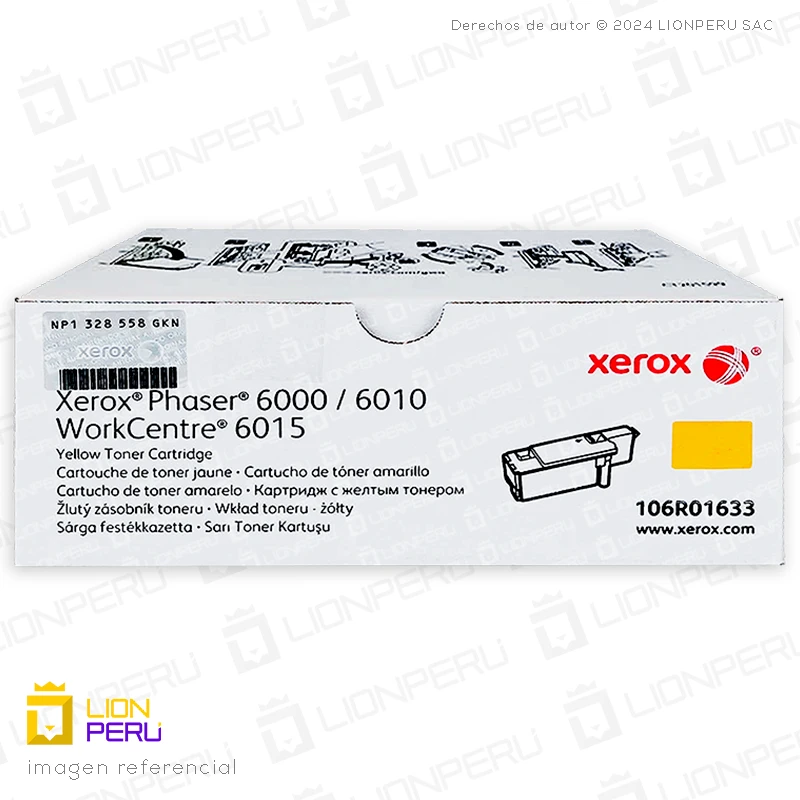Toner Xerox 106R01633 Cartucho Alta Capacidad Yellow