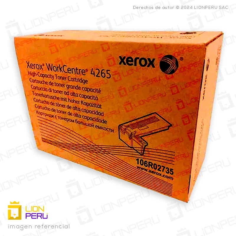 Toner Xerox 106R02735 Black Cartucho Original 25000 Paginas