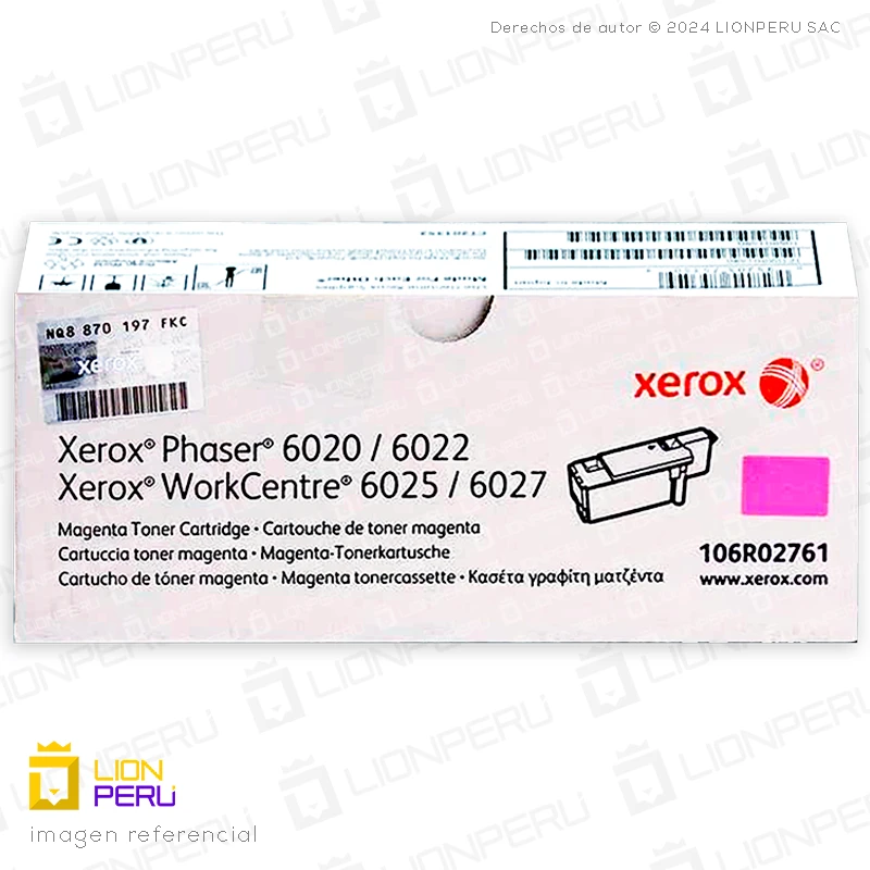 Toner Xerox 106R02761 Cartucho Alta Capacidad Magenta