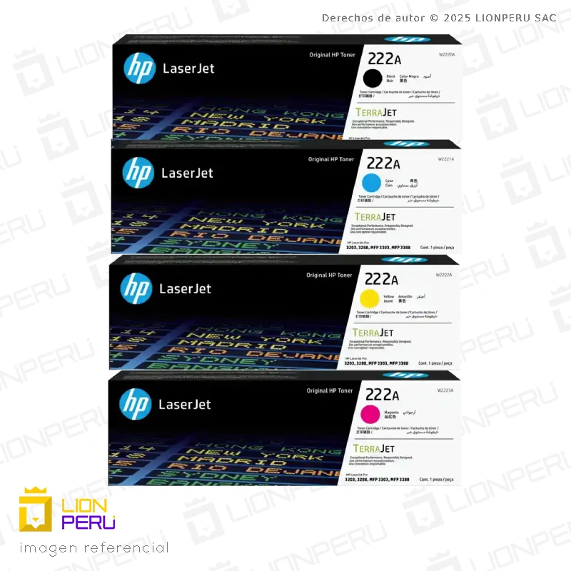222A | HP Toner Cartucho Pack Completo Original 🎯