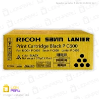 Toner Ricoh P C600, 408310 Original Cartucho Black