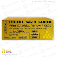 Toner Ricoh P C600, 408313 Original Cartucho Yellow