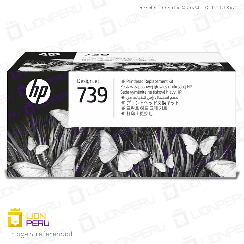 Cabezal HP 498N0A, 739 Head, Black, Cyan, Magenta, Yellow